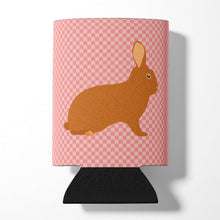Load image into Gallery viewer, Rex Rabbit Pink Check Can or Bottle Hugger BB7969CC