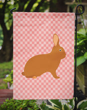 Load image into Gallery viewer, Rex Rabbit Pink Check Garden Flag - Outdoor Decorative Yard Flag