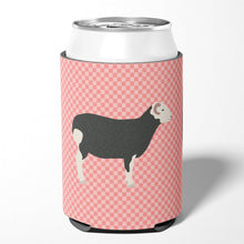 Load image into Gallery viewer, Herwick Sheep Pink Check Can or Bottle Hugger BB7970CC