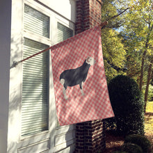 Load image into Gallery viewer, Herwick Sheep Pink Check Flag Canvas House Size BB7970CHF