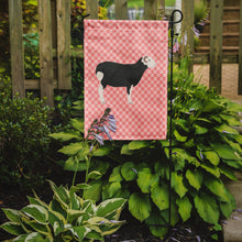 Load image into Gallery viewer, Herwick Sheep Pink Check Garden Flag - Outdoor Decorative Yard Flag
