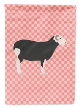 Load image into Gallery viewer, Herwick Sheep Pink Check Garden Flag - Outdoor Decorative Yard Flag