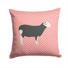 Load image into Gallery viewer, Herwick Sheep Pink Check Throw Pillow - 14x14 Decorative Pillow – Art for Your Home &amp; Patio BB7970PW1414