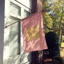 Load image into Gallery viewer, Lincoln Longwool Sheep Pink Check Flag Canvas House Size BB7971CHF