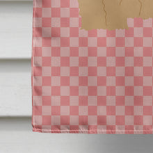 Load image into Gallery viewer, Lincoln Longwool Sheep Pink Check Flag Canvas House Size BB7971CHF