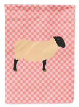 Load image into Gallery viewer, Suffolk Sheep Pink Check Garden Flag - Outdoor Decorative Yard Flag