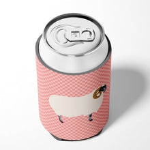 Load image into Gallery viewer, Scottish Blackface Sheep Pink Check Can or Bottle Hugger BB7973CC