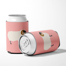 Load image into Gallery viewer, Scottish Blackface Sheep Pink Check Can or Bottle Hugger BB7973CC