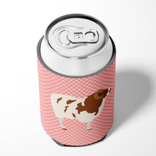 Load image into Gallery viewer, Jacob Sheep Pink Check Can or Bottle Hugger BB7975CC