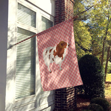 Load image into Gallery viewer, Jacob Sheep Pink Check Flag Canvas House Size BB7975CHF