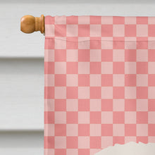 Load image into Gallery viewer, Jacob Sheep Pink Check Flag Canvas House Size BB7975CHF