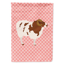 Load image into Gallery viewer, Jacob Sheep Pink Check Flag Canvas House Size BB7975CHF