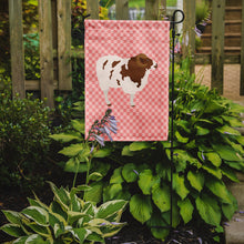 Load image into Gallery viewer, Jacob Sheep Pink Check Garden Flag - Outdoor Decorative Yard Flag