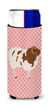 Load image into Gallery viewer, Jacob Sheep Pink Check   Hugger for slim cans