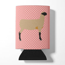 Load image into Gallery viewer, Hampshire Down Sheep Pink Check Can or Bottle Hugger BB7976CC