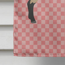 Load image into Gallery viewer, Hampshire Down Sheep Pink Check Flag Canvas House Size BB7976CHF