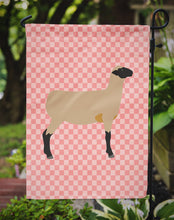 Load image into Gallery viewer, Hampshire Down Sheep Pink Check Garden Flag - Outdoor Decorative Yard Flag
