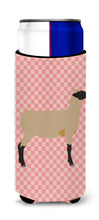 Load image into Gallery viewer, Hampshire Down Sheep Pink Check   Hugger for slim cans