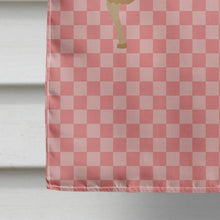 Load image into Gallery viewer, East Friesian Sheep Pink Check Flag Canvas House Size BB7977CHF