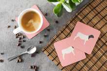Load image into Gallery viewer, Dorper Sheep Pink Check Foam Coaster  BB7978FC