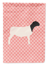 Load image into Gallery viewer, Dorper Sheep Pink Check Garden Flag - Outdoor Decorative Yard Flag