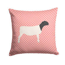 Load image into Gallery viewer, Dorper Sheep Pink Check Throw Pillow - 14x14 Decorative Pillow – Art for Your Home &amp; Patio BB7978PW1414