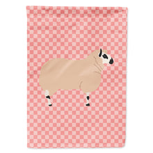 Load image into Gallery viewer, Kerry Hill Sheep Pink Check Flag Canvas House Size BB7979CHF
