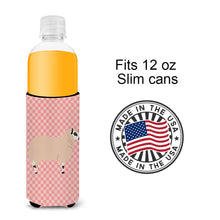 Load image into Gallery viewer, Kerry Hill Sheep Pink Check   Hugger for slim cans