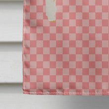 Load image into Gallery viewer, Horned Dorset Sheep Pink Check Flag Canvas House Size BB7980CHF