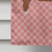 Load image into Gallery viewer, Merino Sheep Pink Check Flag Canvas House Size BB7981CHF