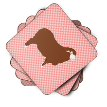 Load image into Gallery viewer, Merino Sheep Pink Check Foam Coaster  BB7981FC