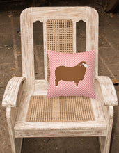 Load image into Gallery viewer, Merino Sheep Pink Check Fabric Decorative Pillow BB7981PW1818