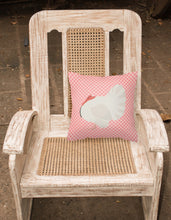 Load image into Gallery viewer, White Holland Turkey Pink Check Fabric Decorative Pillow BB7983PW1818