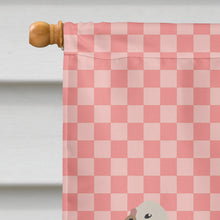 Load image into Gallery viewer, Jersey Buff Turkey Hen Pink Check Flag Canvas House Size BB7984CHF