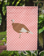 Load image into Gallery viewer, Jersey Buff Turkey Hen Pink Check Garden Flag - Outdoor Decorative Yard Flag