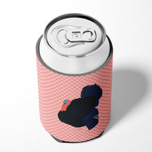 Load image into Gallery viewer, Norfolk Black Turkey Pink Check Can or Bottle Hugger BB7985CC