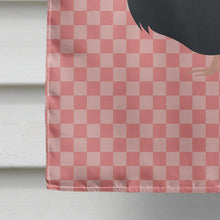 Load image into Gallery viewer, Norfolk Black Turkey Pink Check Flag Canvas House Size BB7985CHF