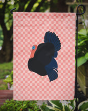 Load image into Gallery viewer, Norfolk Black Turkey Pink Check Garden Flag - Outdoor Decorative Yard Flag BB7985GF