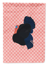 Load image into Gallery viewer, Norfolk Black Turkey Pink Check Garden Flag - Outdoor Decorative Yard Flag BB7985GF