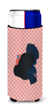 Load image into Gallery viewer, Norfolk Black Turkey Pink Check   Hugger for slim cans