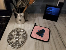 Load image into Gallery viewer, Norfolk Black Turkey Pink Check Pot Holders - Set of 2 - Heat-Resistant Kitchen Essentials BB7985PTHD