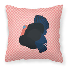 Load image into Gallery viewer, Norfolk Black Turkey Pink Check Fabric Decorative Pillow BB7985PW1818