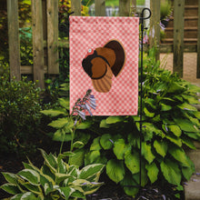 Load image into Gallery viewer, Bronze Turkey Pink Check Garden Flag - Outdoor Decorative Yard Flag