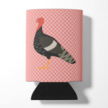 Load image into Gallery viewer, Marragansett Turkey Pink Check Can or Bottle Hugger BB7987CC