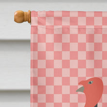 Load image into Gallery viewer, Marragansett Turkey Pink Check Flag Canvas House Size BB7987CHF
