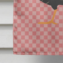 Load image into Gallery viewer, Marragansett Turkey Pink Check Flag Canvas House Size BB7987CHF
