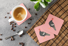 Load image into Gallery viewer, Marragansett Turkey Pink Check Foam Coaster  BB7987FC