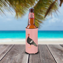 Load image into Gallery viewer, Marragansett Turkey Pink Check   Hugger for slim cans