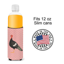 Load image into Gallery viewer, Marragansett Turkey Pink Check   Hugger for slim cans
