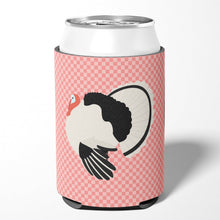 Load image into Gallery viewer, Royal Palm Turkey Pink Check Can or Bottle Hugger BB7988CC